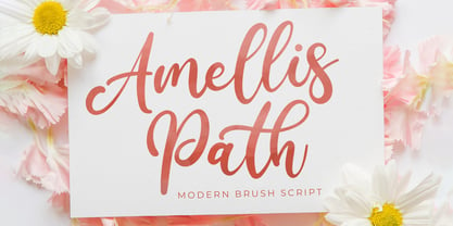 Amellis Path Font Poster 1
