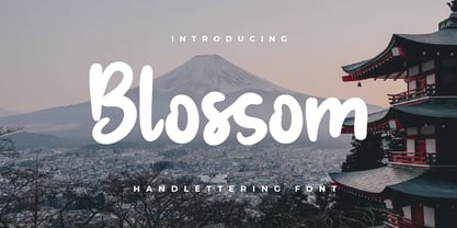 Blossom Font Poster 1