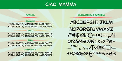 Ciao Mamma Font Poster 4