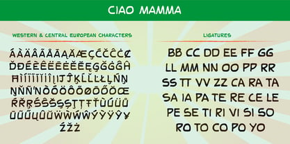 Ciao Mamma Font Poster 5