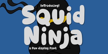 Squid Ninja Font Poster 1