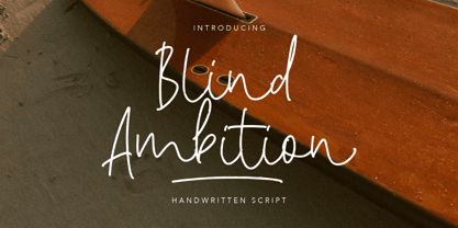 Blind Ambition Font Poster 1