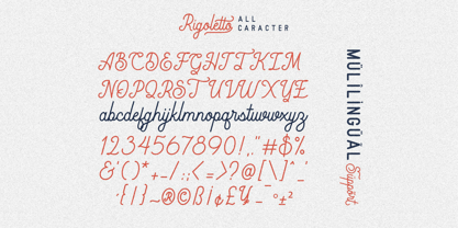 Rigoletto Font Poster 12