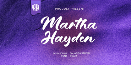 Martha Hayden Font Poster 1