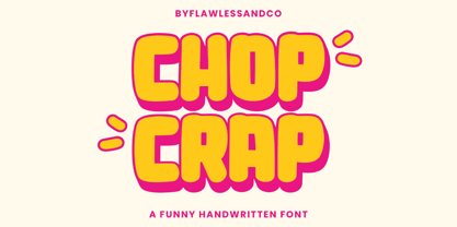 Chop Crap Font Poster 1
