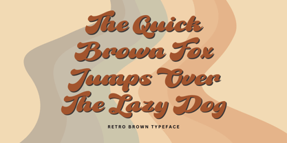 Retro Brown Font Poster 2