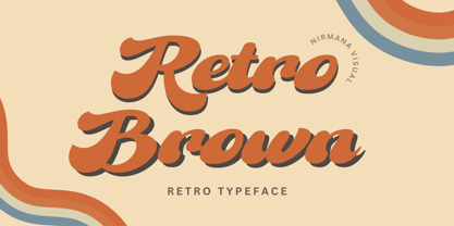 Retro Brown Font Poster 1