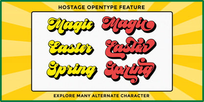 Hostage Script Font Poster 2