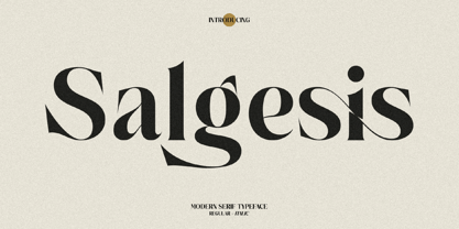 Salgesis Font Poster 1