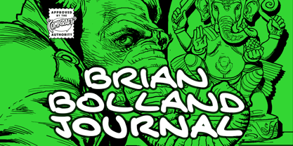 Brian Bolland Journal Font Poster 1