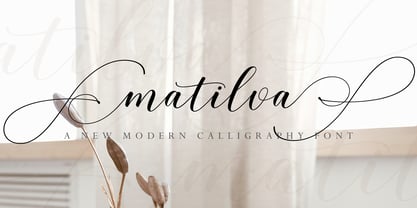 Matilva Script Font Poster 1