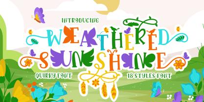 Weathered Sunshine Font Poster 1