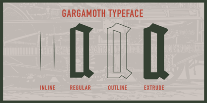 Gargamoth Font Poster 2