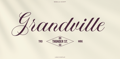 Nebulla Script Font Poster 10