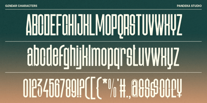 Gendar Font Poster 11