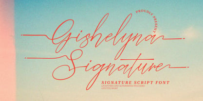 Gishelyna Font Poster 1