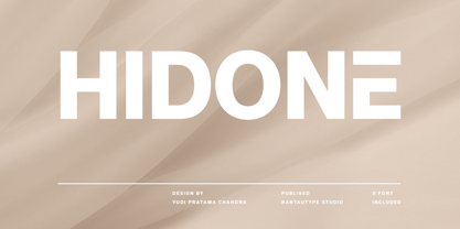 Hidone Font Poster 1