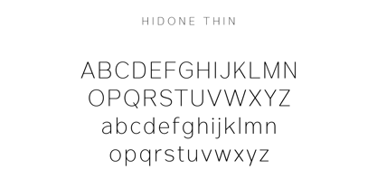 Hidone Font Poster 13