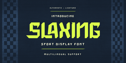 Slaxing Font Poster 1