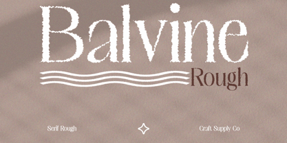 Balvine Rough Font Poster 1