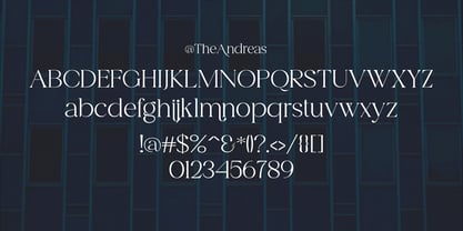 Andeas Font Poster 10