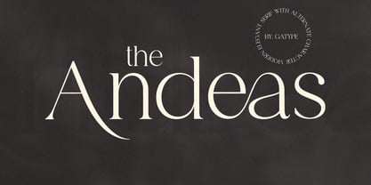 Andeas Font Poster 1