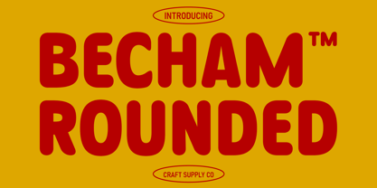 Becham Rounded Fuente Póster 1