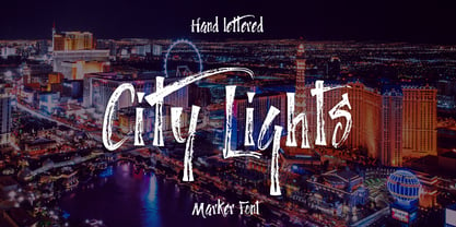 City Lights Font Poster 1