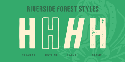 Riverside Forest Font Poster 2