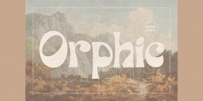 Orphic Font Poster 2