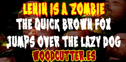 Lenin is a Zombie Font Poster 2