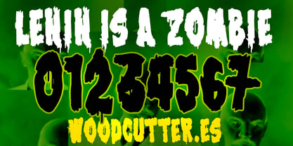 Lenin is a Zombie Font Poster 5