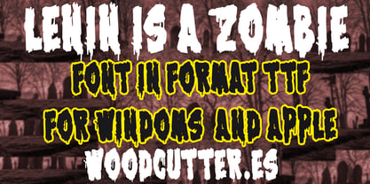 Lenin is a Zombie Font Poster 4