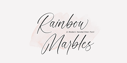 Rainbow Marbles Font Poster 1
