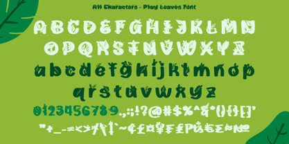 Play Leaves Font Poster 9