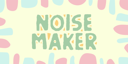 Noise Maker Font Poster 1