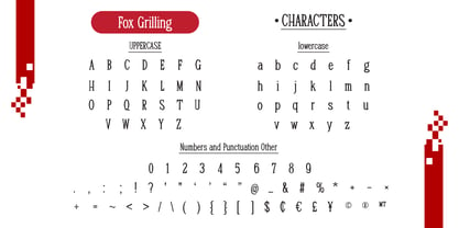 Fox Grilling Shadows Font Poster 6