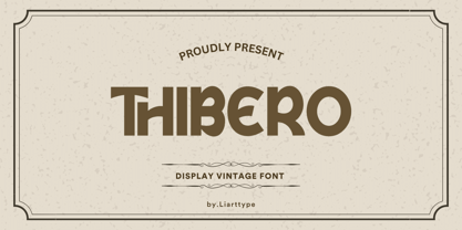 Thibero Font Poster 1