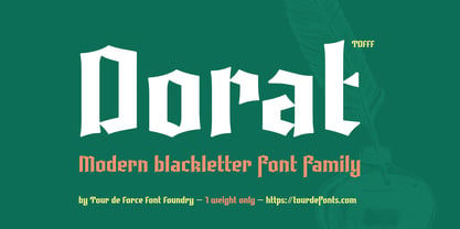 Dorat Font Poster 1