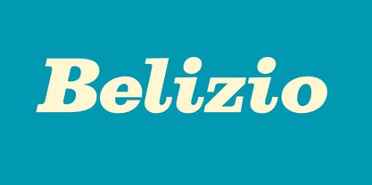 Belizio Font Poster 1