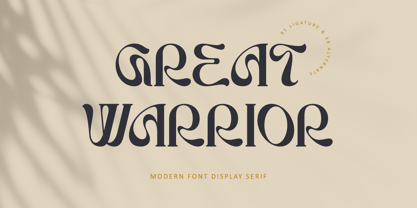 Great Warrior Font Poster 1