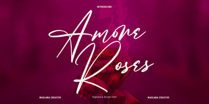 Amore Roses Font Poster 1