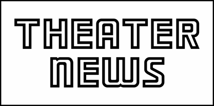 Theater News JNL Font Poster 2