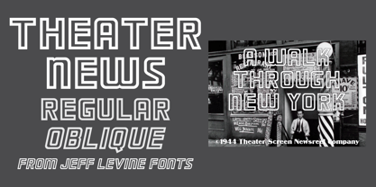 Theater News JNL Font Poster 1