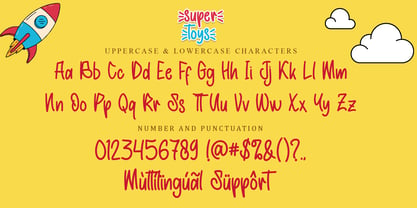 Super Toys Font Poster 6