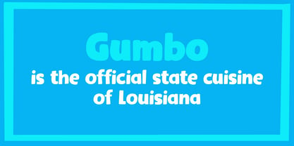 Gumbo Font Poster 2