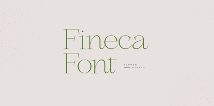 Fineca Font Poster 1