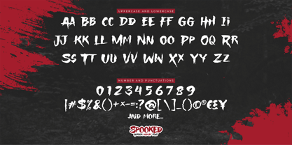 Spooked Font Poster 6