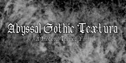 Abyssal Gothic Font Poster 1