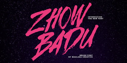 MC Zhow Badu Font Poster 1